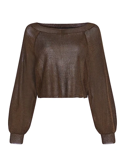 Felicity Metallic Knit Top