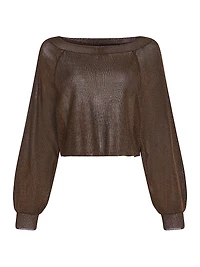 Felicity Metallic Knit Top