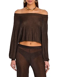 Felicity Metallic Knit Top