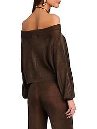 Felicity Metallic Knit Top