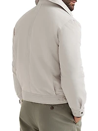 Techno Satin Bomber Jacket