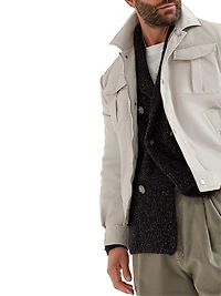 Techno Satin Bomber Jacket