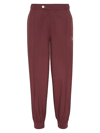 Nylon Trousers with Tabbed Waistband