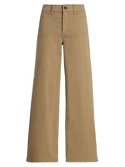 Le Slim High-Rise Wide-Leg Pants