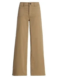 Le Slim High-Rise Wide-Leg Pants