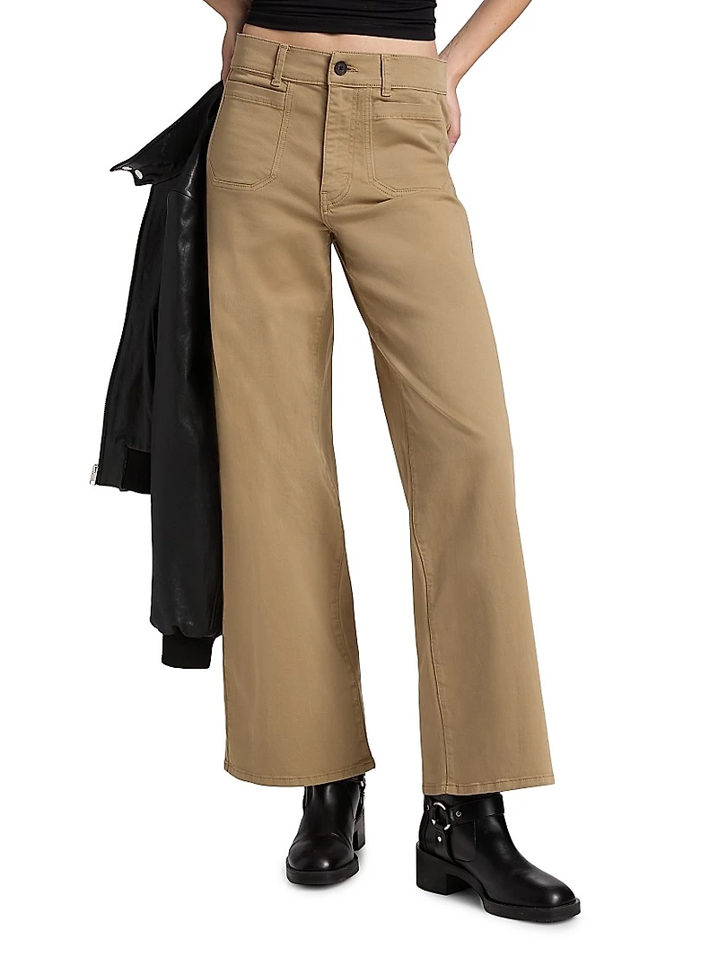 Le Slim High-Rise Wide-Leg Pants