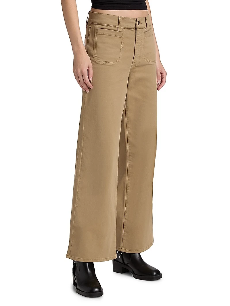 Le Slim High-Rise Wide-Leg Pants