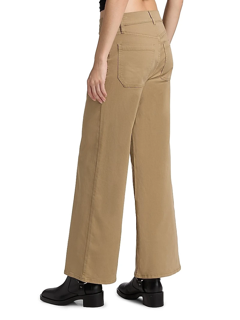 Le Slim High-Rise Wide-Leg Pants