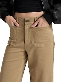 Le Slim High-Rise Wide-Leg Pants
