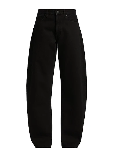 The Bubble High-Rise Barrel-Leg Jeans