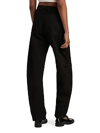 The Bubble High-Rise Barrel-Leg Jeans