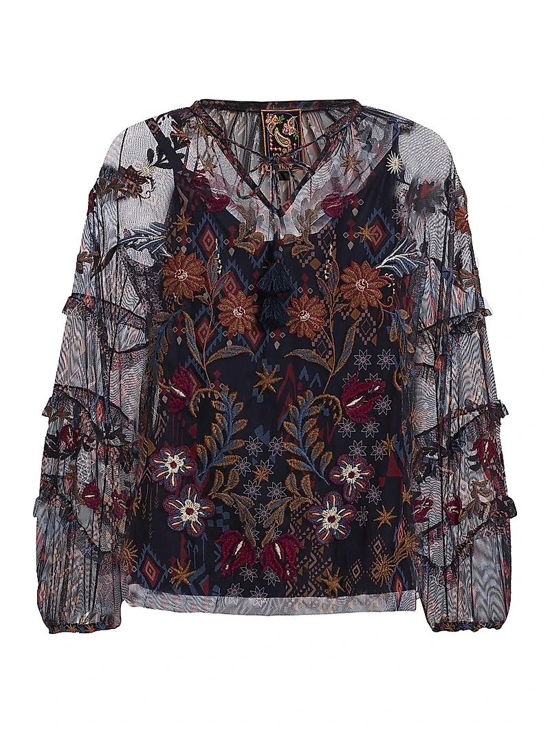 Saphire Monika Mesh Blouse