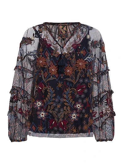 Saphire Monika Mesh Blouse