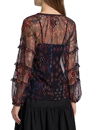 Saphire Monika Mesh Blouse