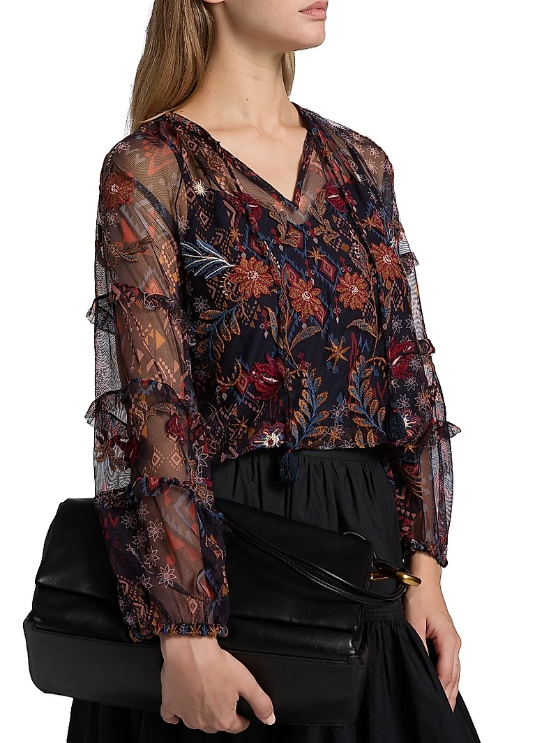 Saphire Monika Mesh Blouse