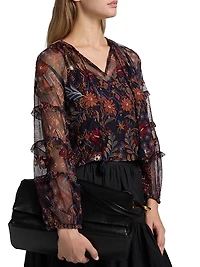 Saphire Monika Mesh Blouse