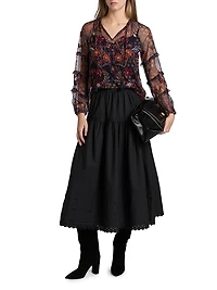 Saphire Monika Mesh Blouse