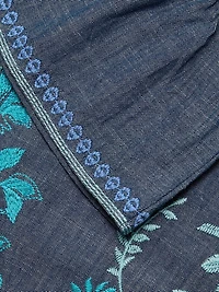 Kikio Embroidered Cotton Shift Dress