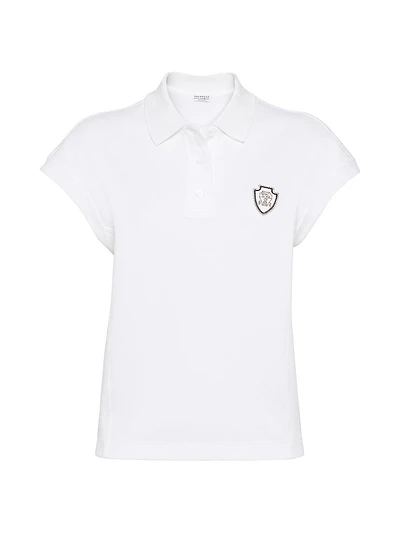 Techno Cotton Piqué Polo Shirt with Logo