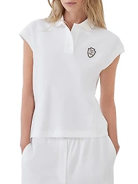 Techno Cotton Piqué Polo Shirt with Logo