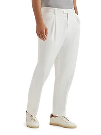 Garment Dyed Trousers American Pima Cotton Comfort Gabardine