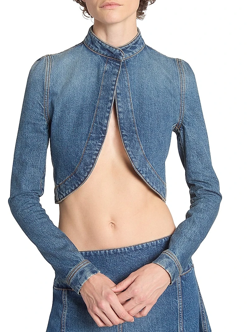 Denim Crop Jacket