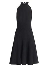 Knit Fit & Flare Midi-Dress