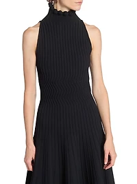 Knit Fit & Flare Midi-Dress