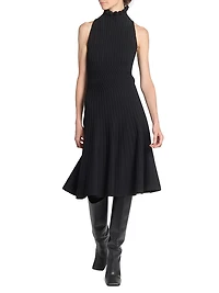 Knit Fit & Flare Midi-Dress