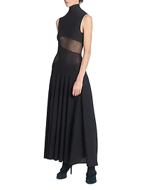 Jersey Fit & Flare Maxi Dress