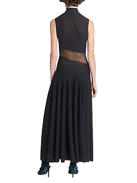 Jersey Fit & Flare Maxi Dress