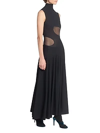 Jersey Fit & Flare Maxi Dress