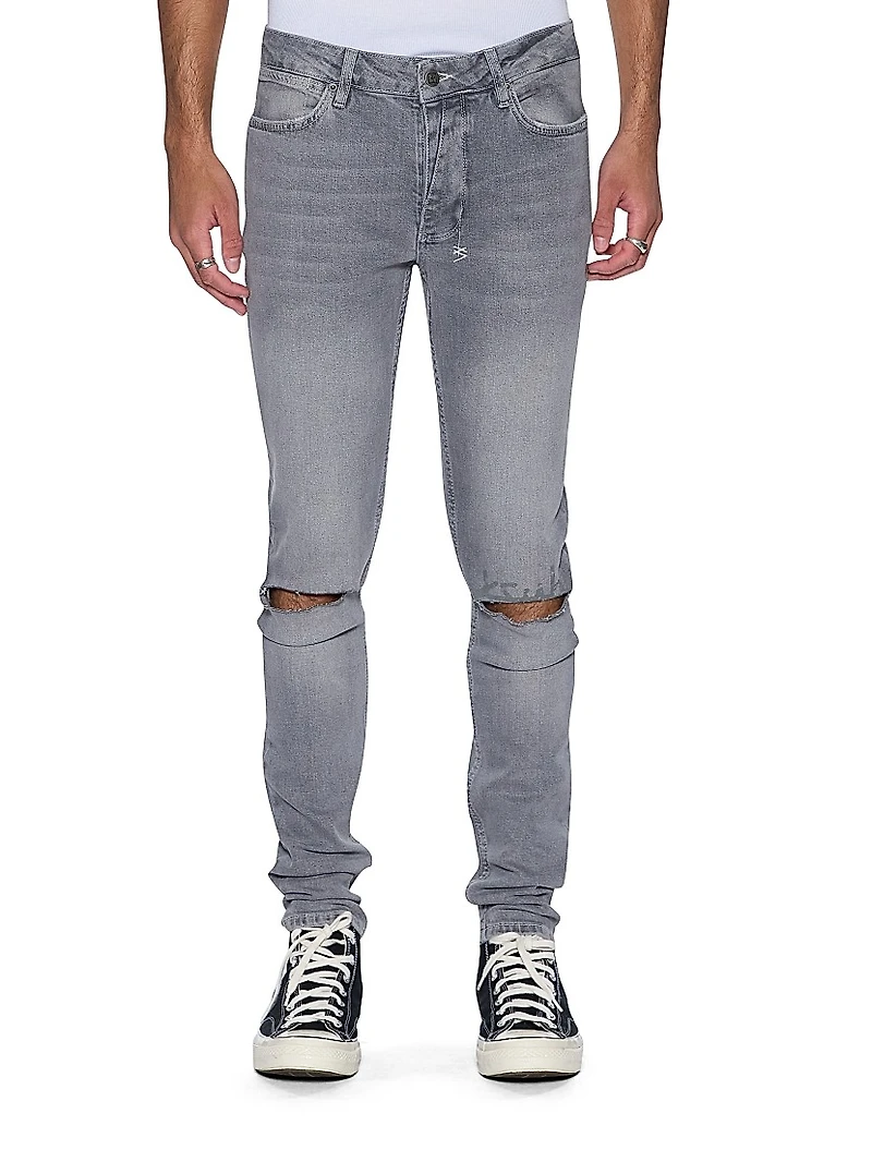 Neo Nostalgia Van Winkle Thrifted Skinny Jeans