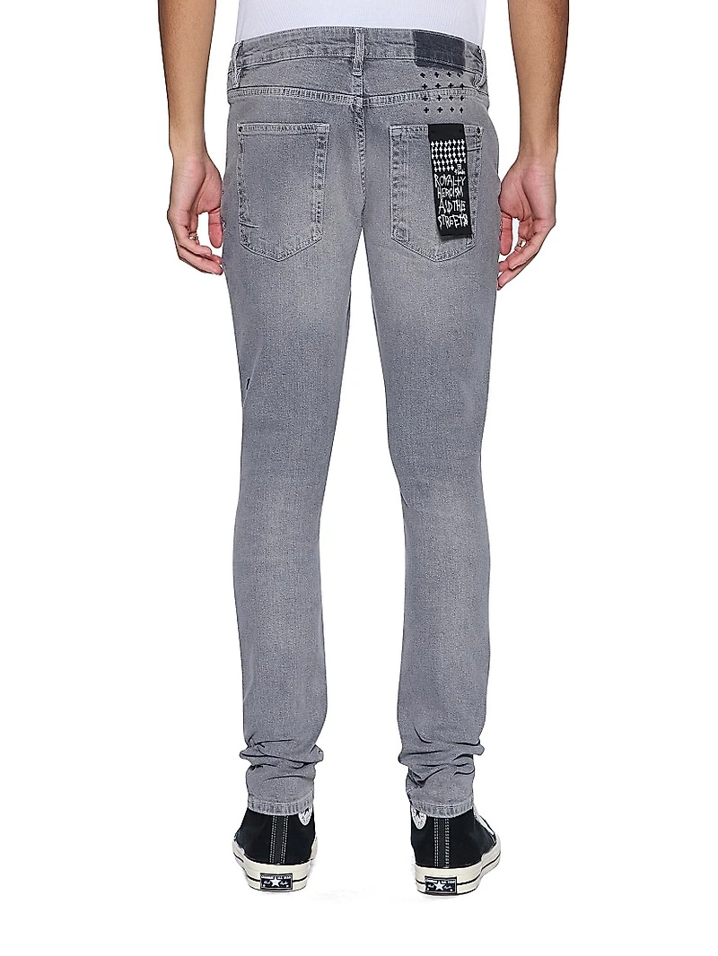 Neo Nostalgia Van Winkle Thrifted Skinny Jeans