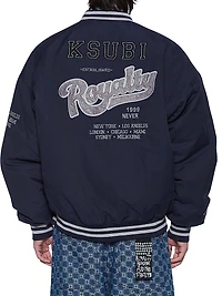 Neo Nostalgia Royalty Logo Cotton-Blend Bomber Jacket