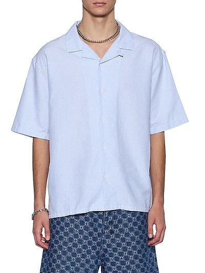 Neo Nostalgia Caring Striped Cotton Shirt