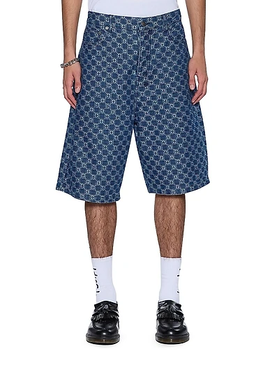 Neo Nostalgia Logo Denim Shorts