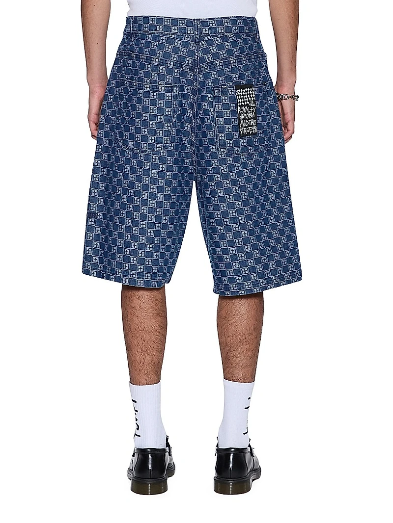 Neo Nostalgia Logo Denim Shorts