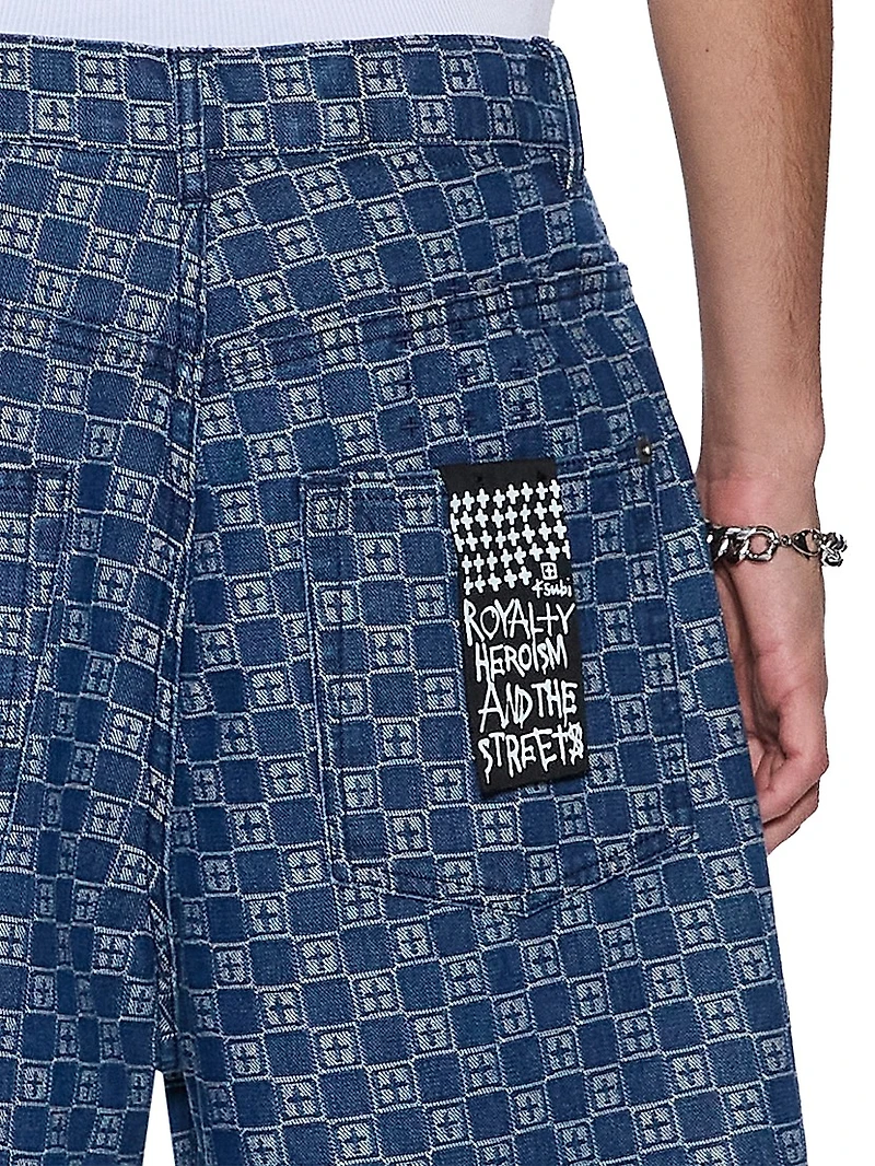 Neo Nostalgia Logo Denim Shorts