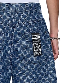 Neo Nostalgia Logo Denim Shorts