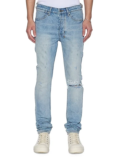 Neo Nostalgia Van Winkle Distressed Skinny Jeans