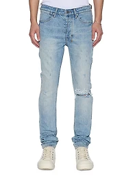 Neo Nostalgia Van Winkle Distressed Skinny Jeans