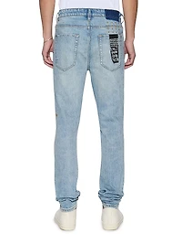 Neo Nostalgia Van Winkle Distressed Skinny Jeans