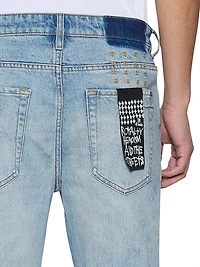 Neo Nostalgia Van Winkle Distressed Skinny Jeans