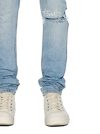 Neo Nostalgia Van Winkle Distressed Skinny Jeans