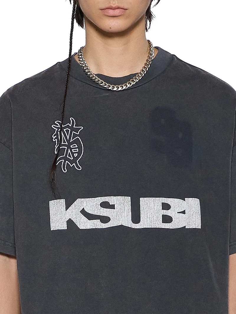Neo Nostalgia Rugged Logo Cotton T-Shirt