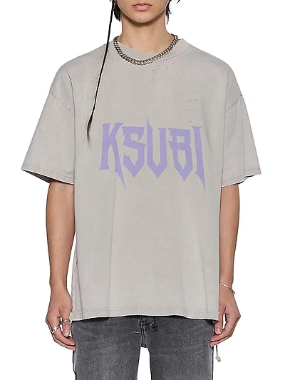 Neo Nostalgia Blasted Logo Cotton T-Shirt