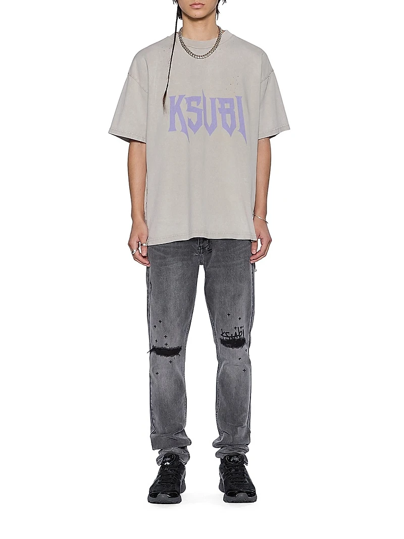 Neo Nostalgia Blasted Logo Cotton T-Shirt