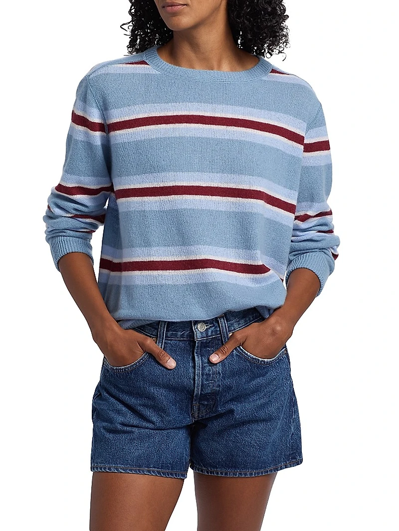 Boyfriend Striped Cashmere Sweater