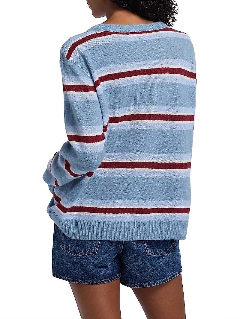 Boyfriend Striped Cashmere Sweater